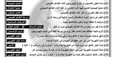 مراجعة
      ليلة
      امتحان
      في
      العلوم
      في
      7
      ورقات
      لـ
      الصف
      الثالث
      الاعدادي