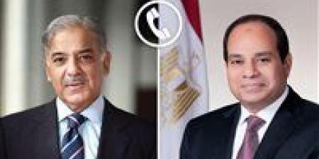الرئيس
      السيسي
      يتلقى
      اتصالا
      هاتفيا
      من
      رئيس
      الوزراء
      الباكستاني
      شهباز
      شريف