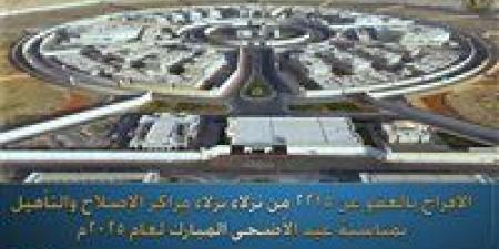 مراكز
      الإصلاح
      والتأهيل
      تحتفي
      بـ
      عيد
      الأضحى
      |إقامة
      شعائر
      الصلاة
      واحتفالات
      للنزلاء